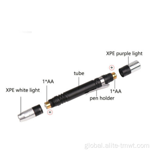 Uv Light Torch New Products Mini Pen Light Black Light Germ Detector Strong Flashlight Led Jewelers Torch Supplier